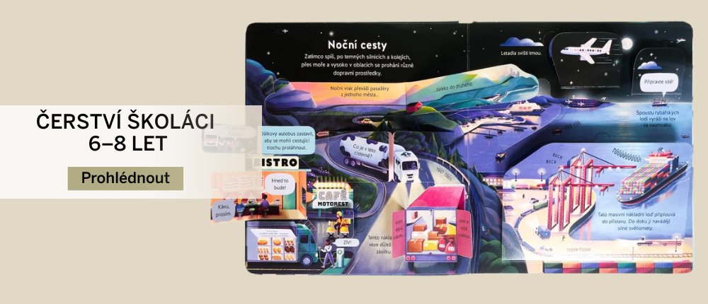 Čerství školáci – knihy pro děti podle věku: 6 až 8 let